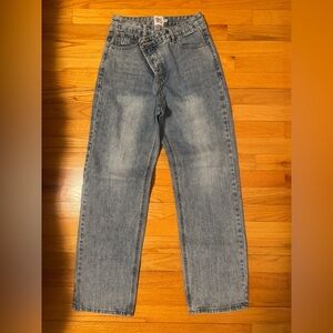 Princess Polly Light Blue Women’s Straight Jeans